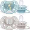 Philips Avent Ultra Soft Πιπίλες Σιλικόνης 6-18 μηνών Hello-Little Star Σετ 2τμχ