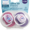 Philips Avent Happy Ultra Air Πιπίλες Σιλικόνης 6-18 μηνών I love Papa-Αερόστατο Σετ 2τμχ - Image 3