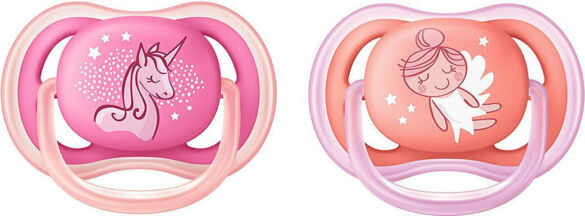 Philips Avent Ultra Air Πιπίλες Σιλικόνης 6-18 μηνών Νεράιδα Σετ 2τμχ