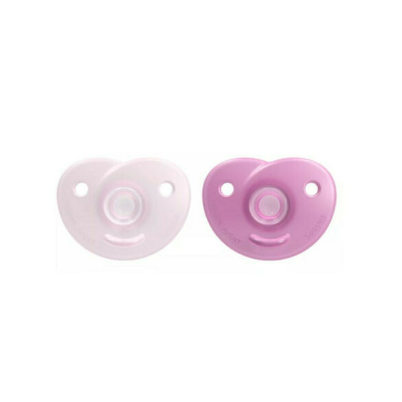 Philips Avent Soothie Πιπίλες Σιλικόνης 0-6 μηνών Ροζ Σετ 2τμχ