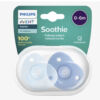 Philips Avent Soothie Πιπίλες Σιλικόνης 0-6 μηνών Μπλε Σετ 2τμχ - Image 2