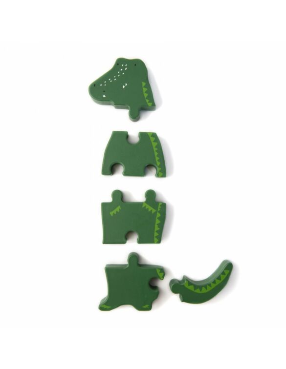 Trixie Wooden Baby Puzzle Mr Crocodile - Image 2