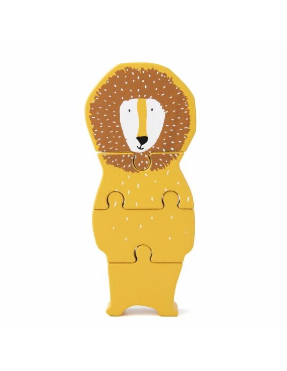 Ξύλινο Παζλ Με 4 Κομμάτια Trixie Body Lion