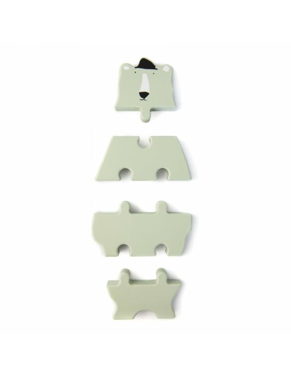 Ξύλινο Παζλ Με 4 Κομμάτια Trixie Body Mr. Polar Bear - Image 2