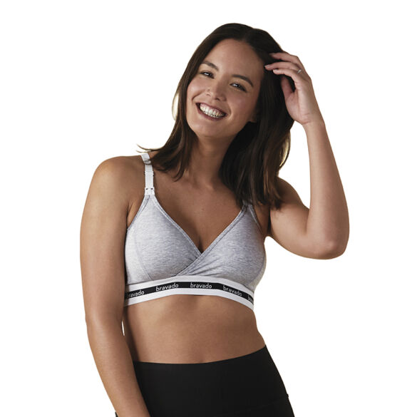 Bravado: Original Nursing Bra - Dove Heather Γκρι