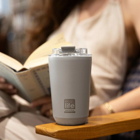 Pure Grey Coffee Thermos 360ml - Image 4